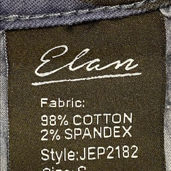 Elane Blue Camo Skinny Jeans Jayme Fly Button Womens Size Small - Picture 11 of 12